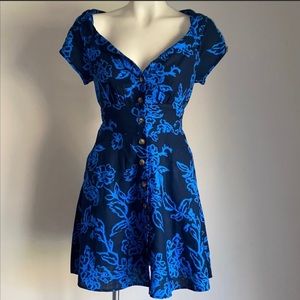 Free People Dress Floral Linen NWT$128